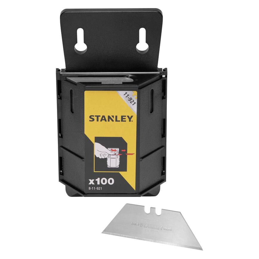 Stanley Straight Heavy Duty Utility Knife Blades Pack of 100 Packaging