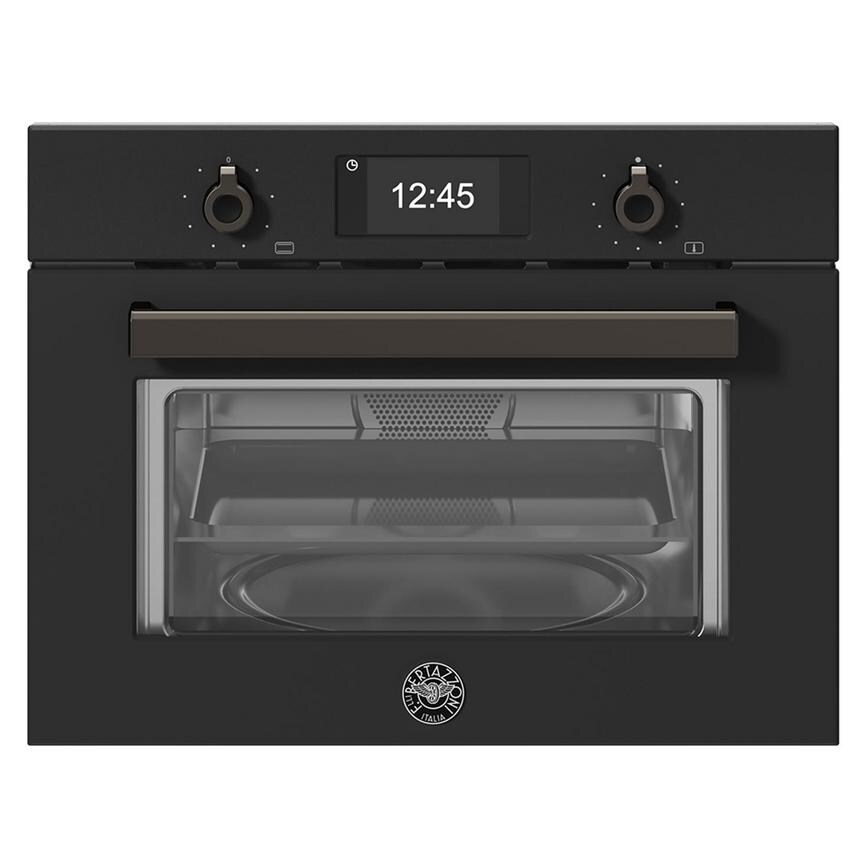 Bertazzoni Black Built In 45cm Combi Microwave