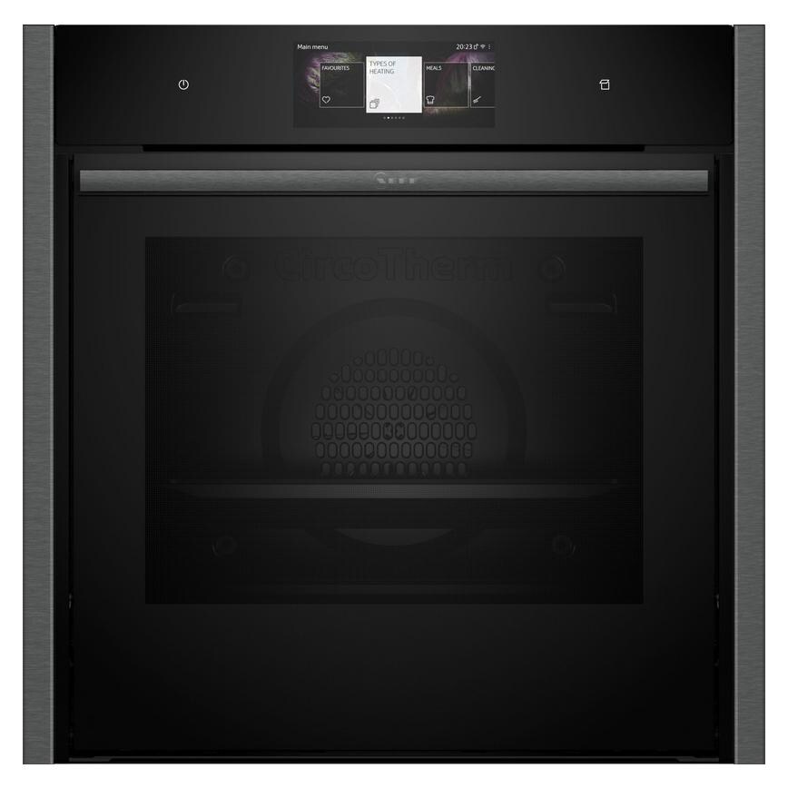 Neff N90 B64FT53G0B Built In Graphite Single Steam Oven and Grill