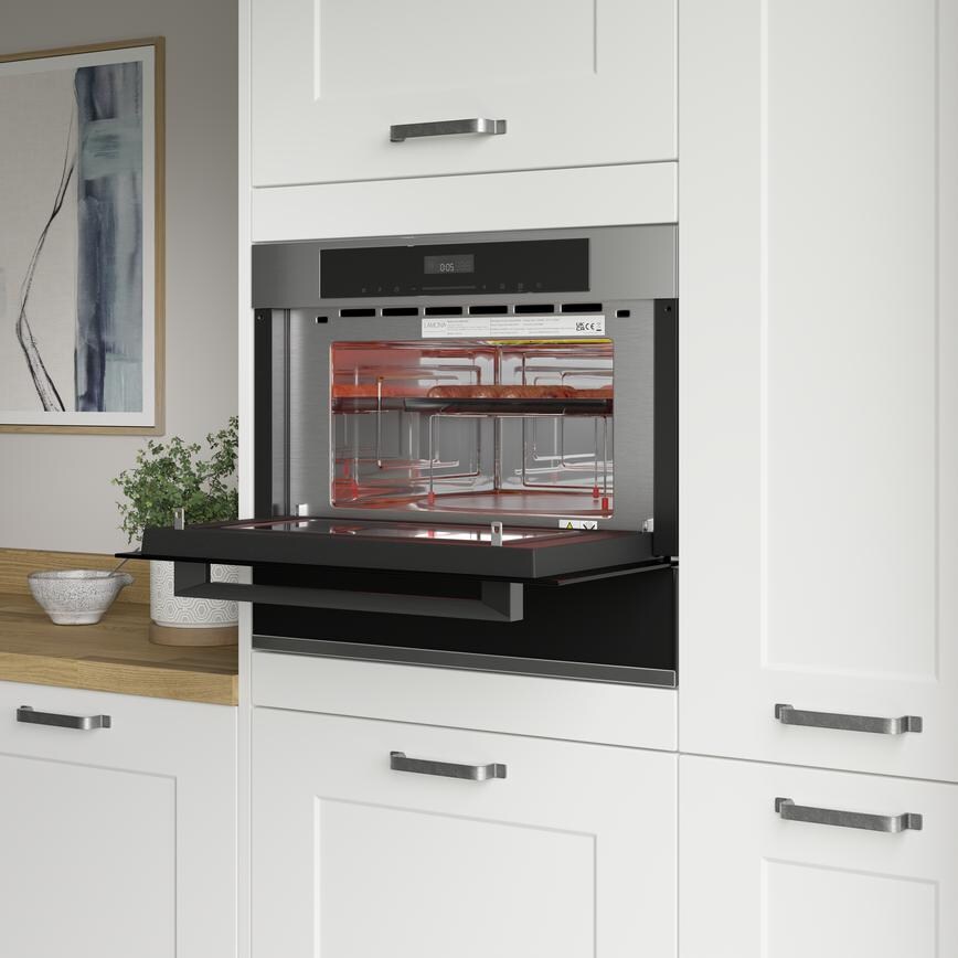 Lamona Drop Down Door SS Microwave Door Open