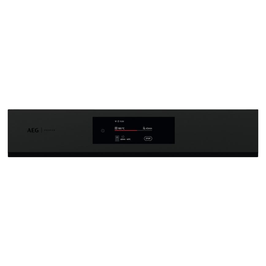 AEG Series 8000 NKK8N721T Built In 45cm Black Multifunction Ovem With Microwave