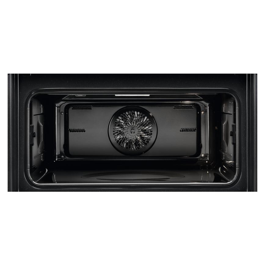 AEG Series 6000 NKK6N501B Built In 45cm Black Multifunction Ovem With Microwave