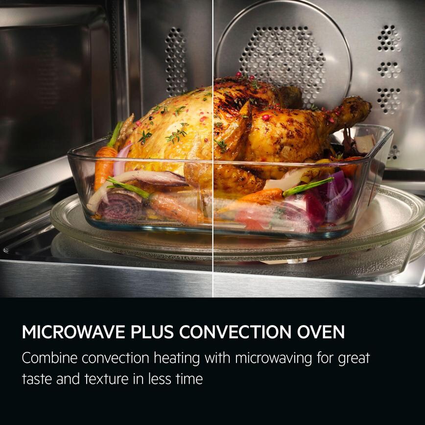 AEG Series 6000 OB6GM261UB Built In 45cm Black Microwave With Grill