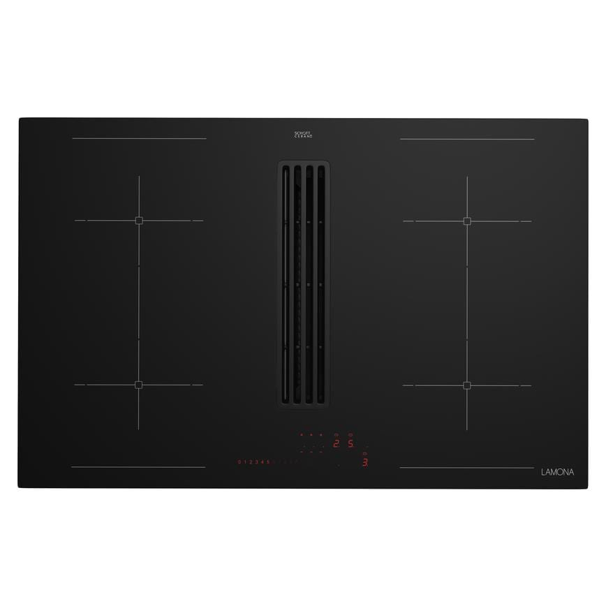 Lamona 800mm integrated extractor hob