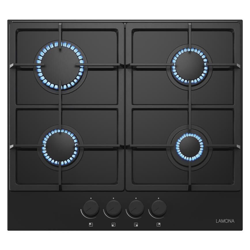 LAM1501 Lamona 4 Burner Gas on Glass
