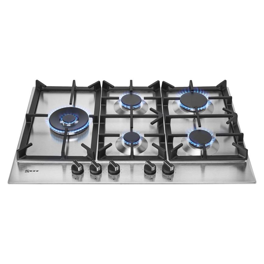 Neff T27DS79N0 75cm Stainless Steel Gas Hob