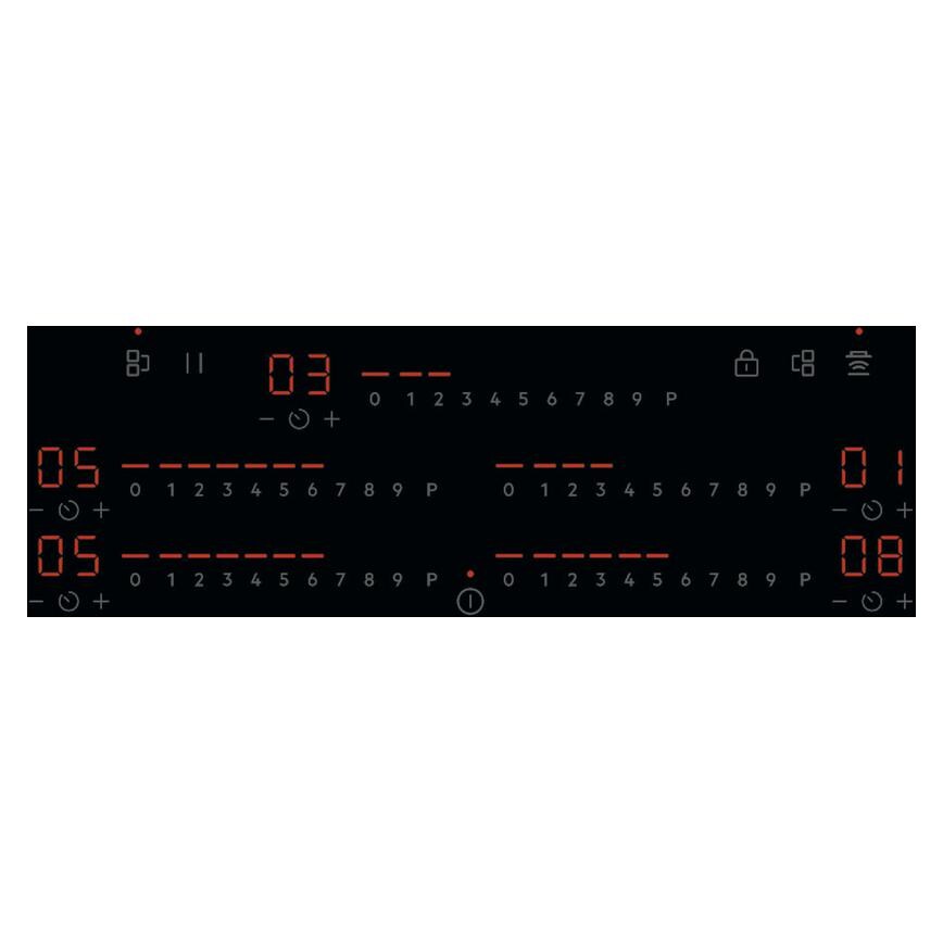 AEG Series 6000 80cm Black Electric Induction Hob Control Panel