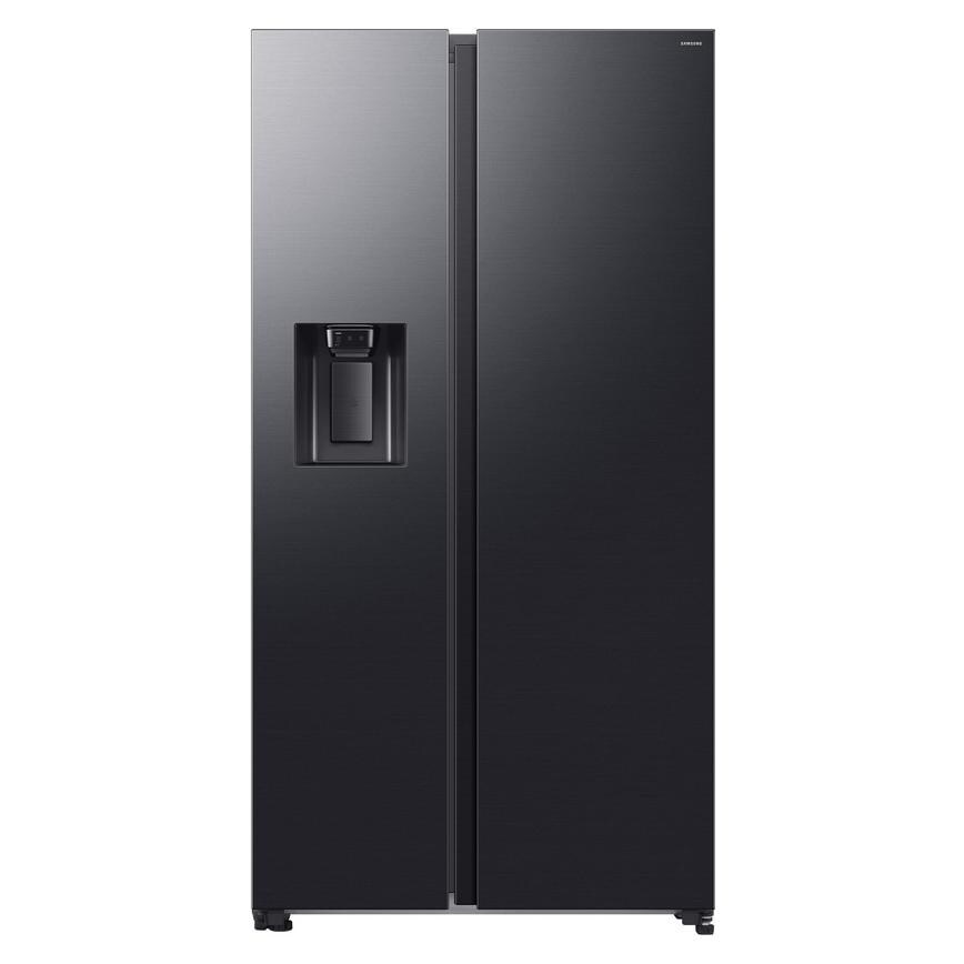 Samsung RS70F64KEFEU Freestanding 6535 Black American Fridge Freezer Closed
