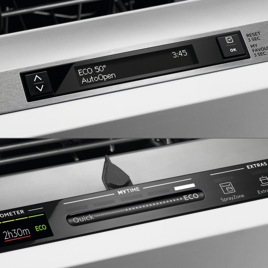 AEG Series 9000 FSK96838P Integrated Full Size White Control Panel Dishwasher