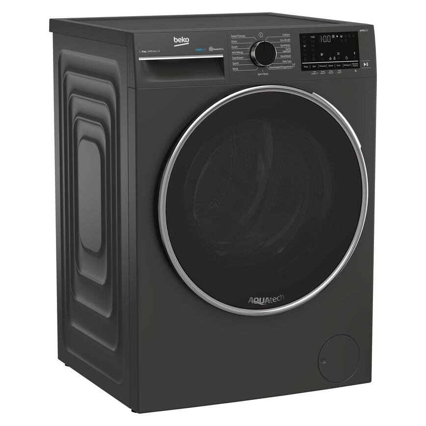 Beko B5W5941AG Washing Machine Angled Image