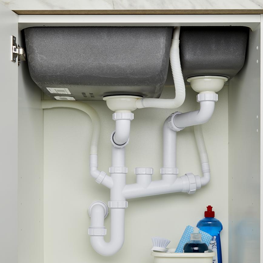 McAlpine SpaceSaving 1.5/Dbl Plumbing Kit
