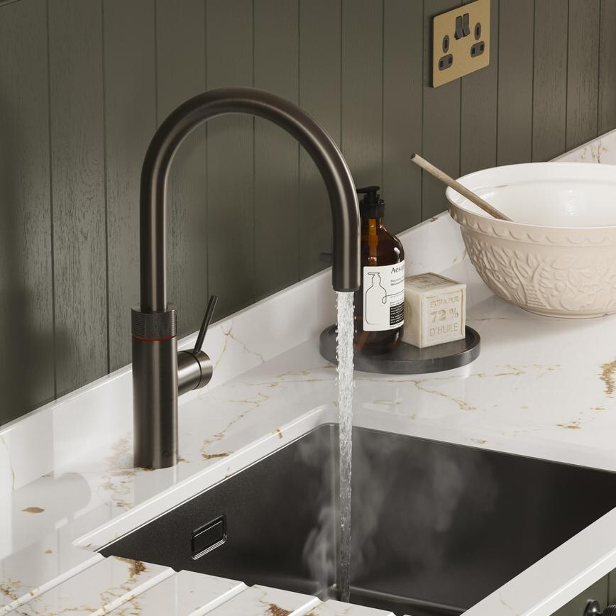Quooker Flex Pro3 Gun Metal Close Up On 