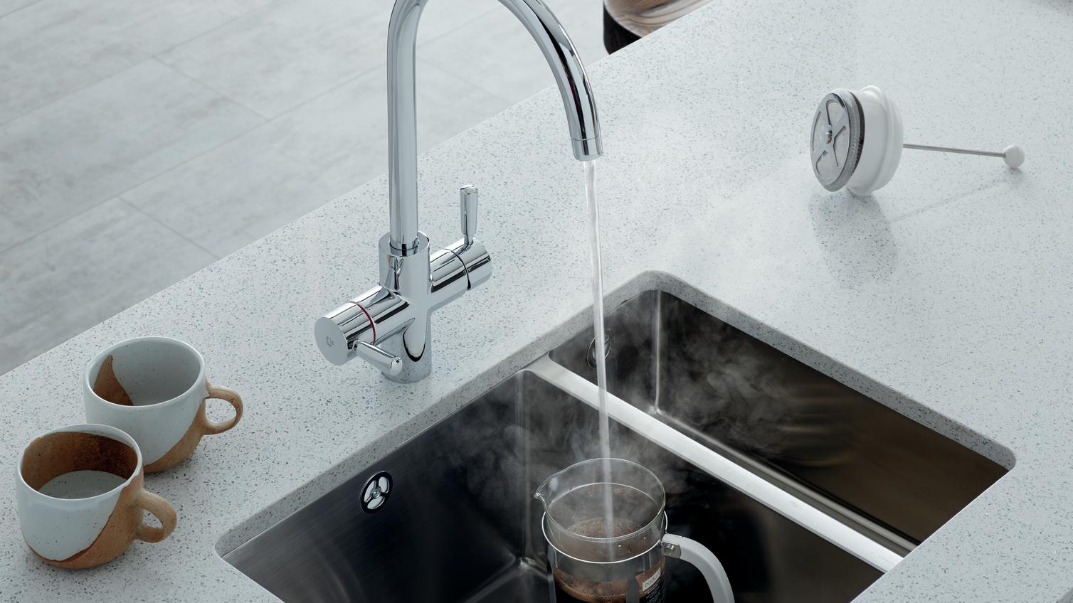 Lamona Chrome Arroscia 3 in 1 hot water tap