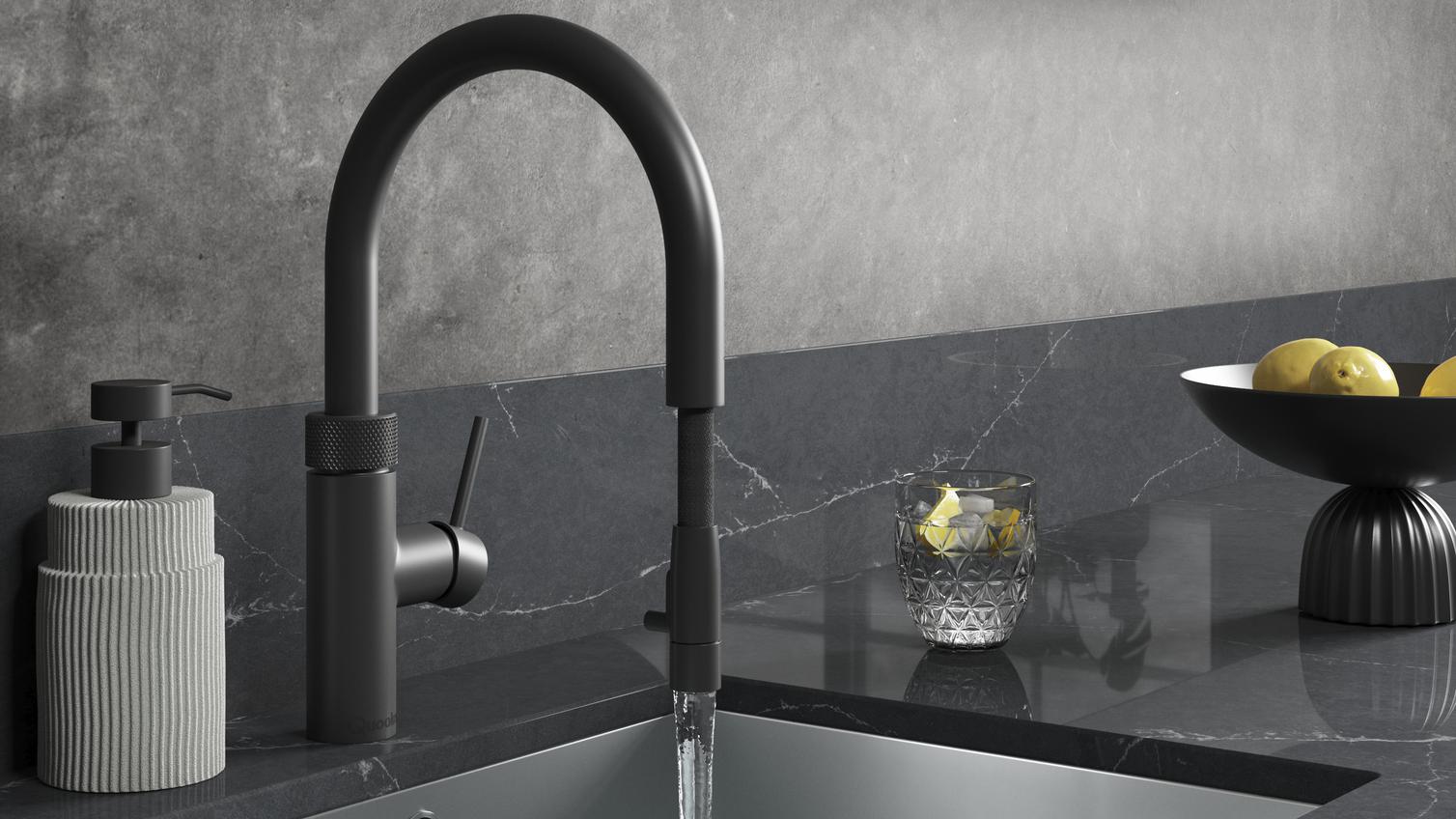 Quooker Flex Black running water