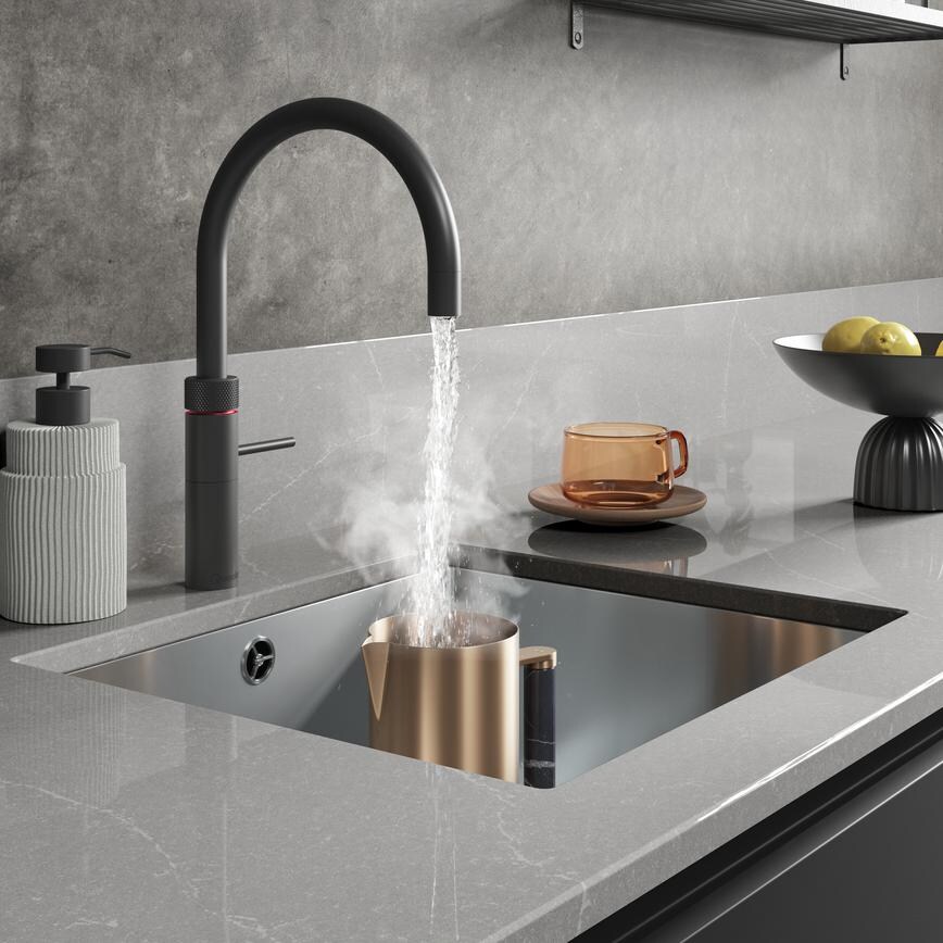 Quooker Fusion Black Tap  with boiling water