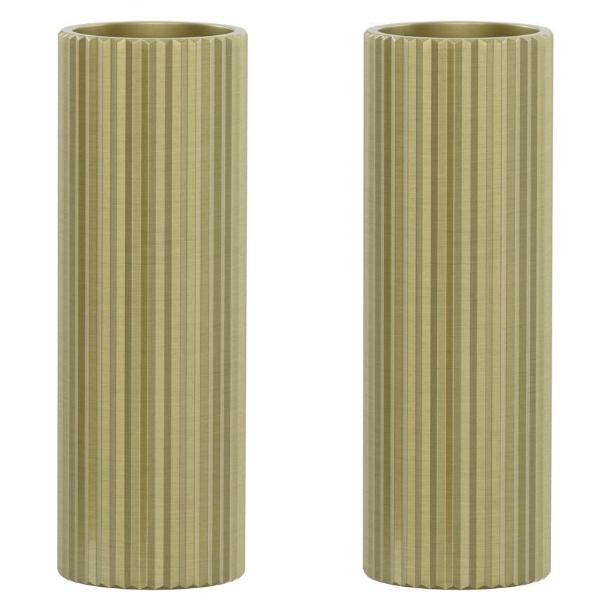 Kynance Ribbed Tap Handles Brushed Brass