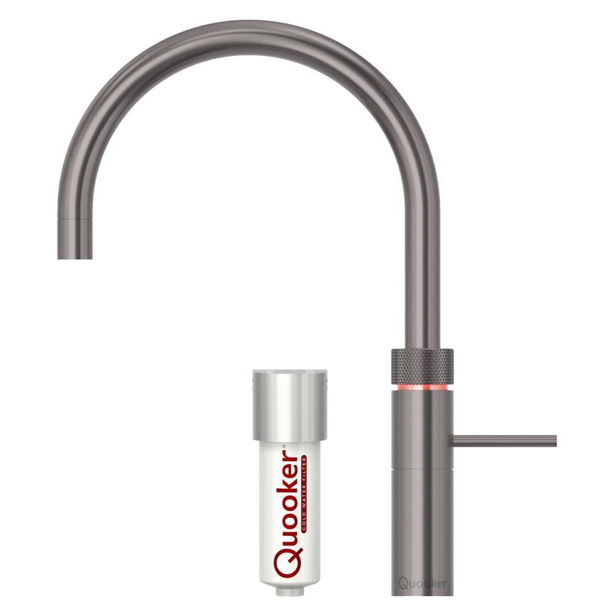 Quooker Gun Metal Fusion Round 4 in1 Tap
