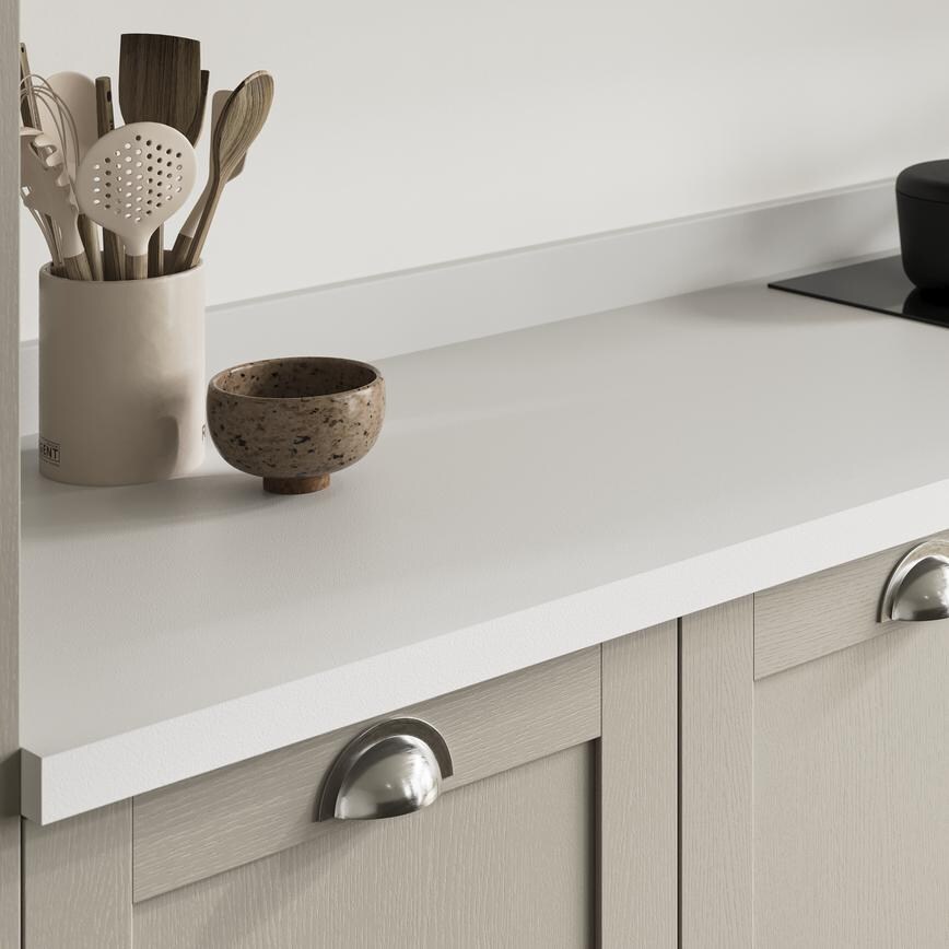 White Square Edge Allendale Pebble