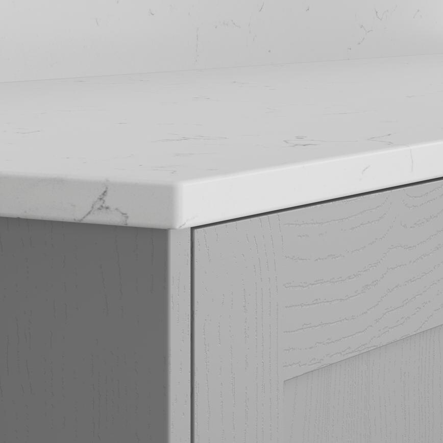 Lyskam White 20mm Quartz Worktop
