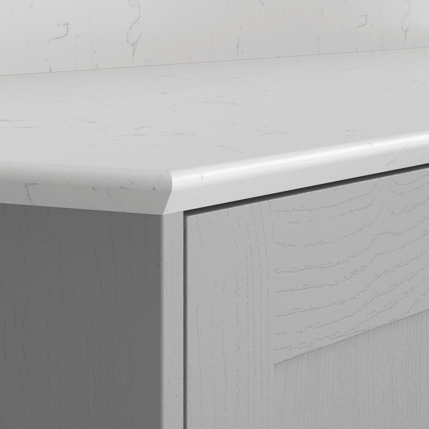 Lyskam White 20mm Quartz Worktop