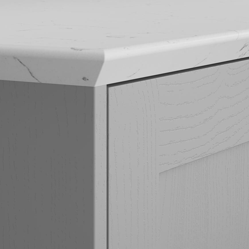 Lyskam White 30mm Quartz Worktop