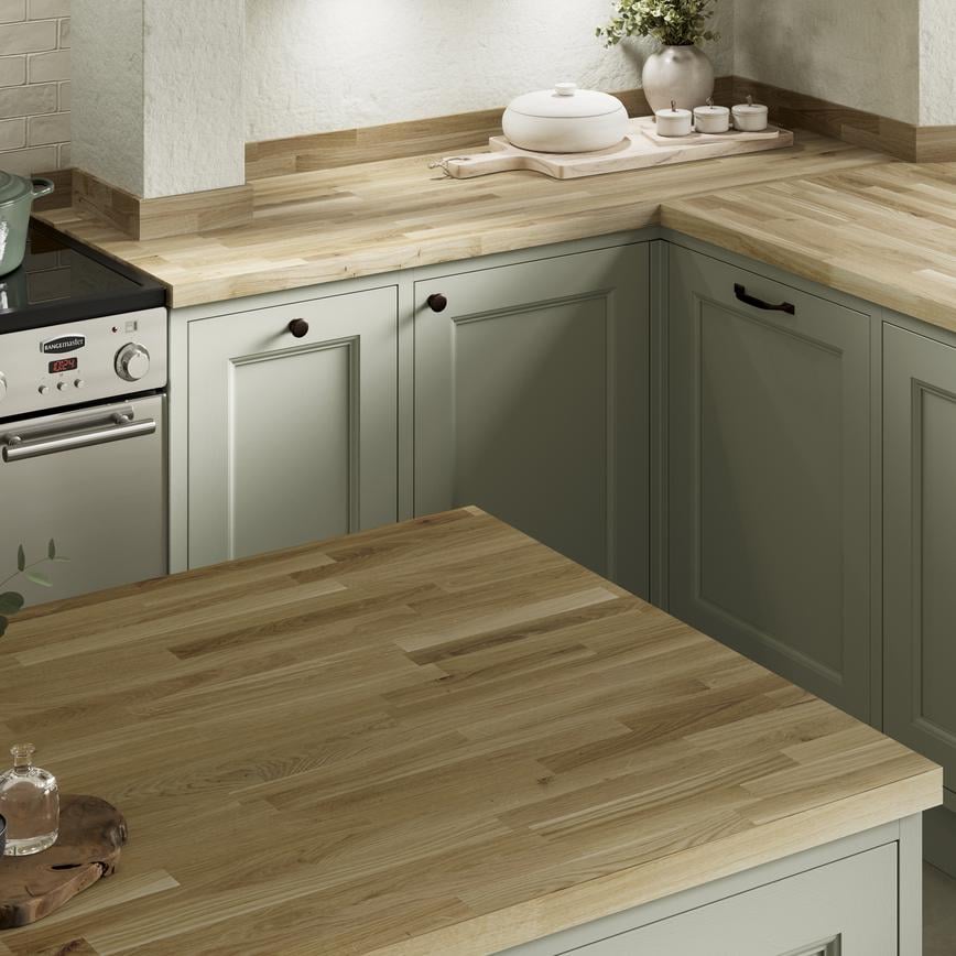 Angle Solid Wood Breakfast Bar