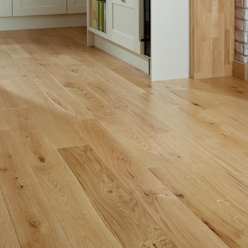 140mm Solid Oak Flooring 17% Gloss