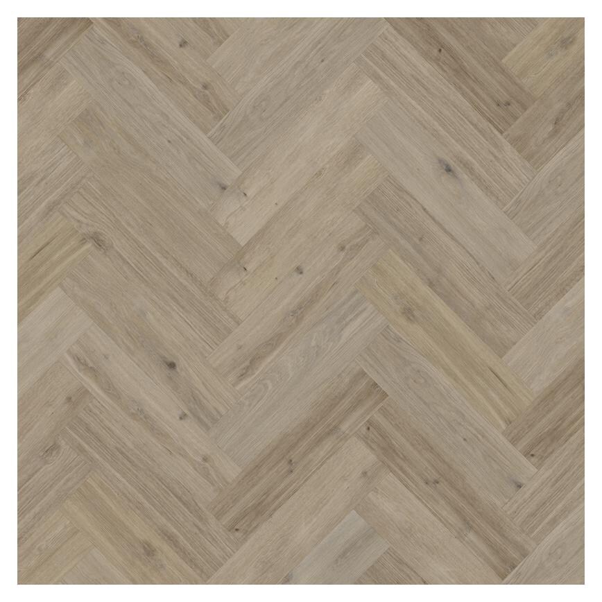 Karndean Korlok Herringbone Canadian Urban Oak Luxury Vinyl Flooring with Pre-Attached Underlay 3.00m² Pack 