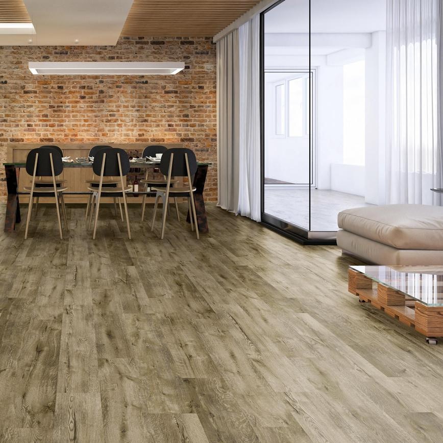 Howdens Premium Professional V Groove Loft Oak Laminate Flooring V1 Detail Lifestyle