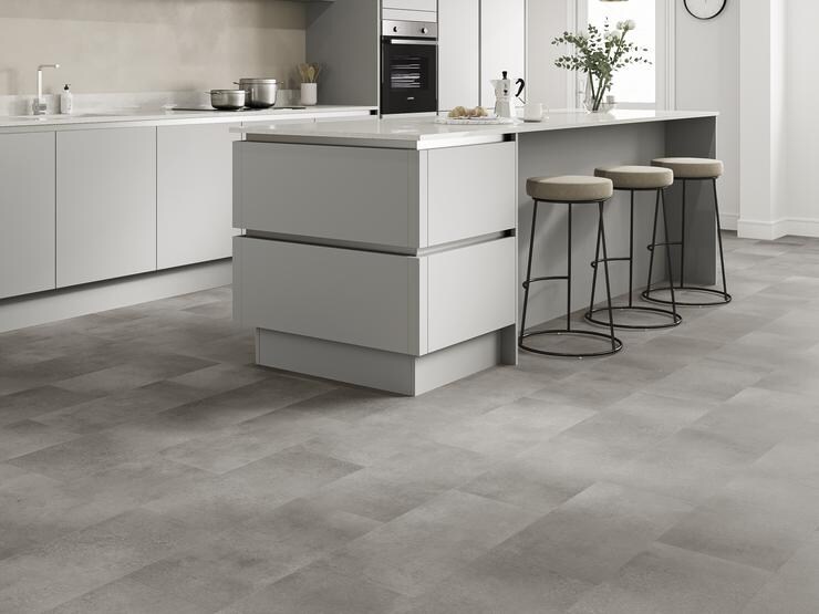 Quickstep Rigid Vinyl Tile Canyon Grey