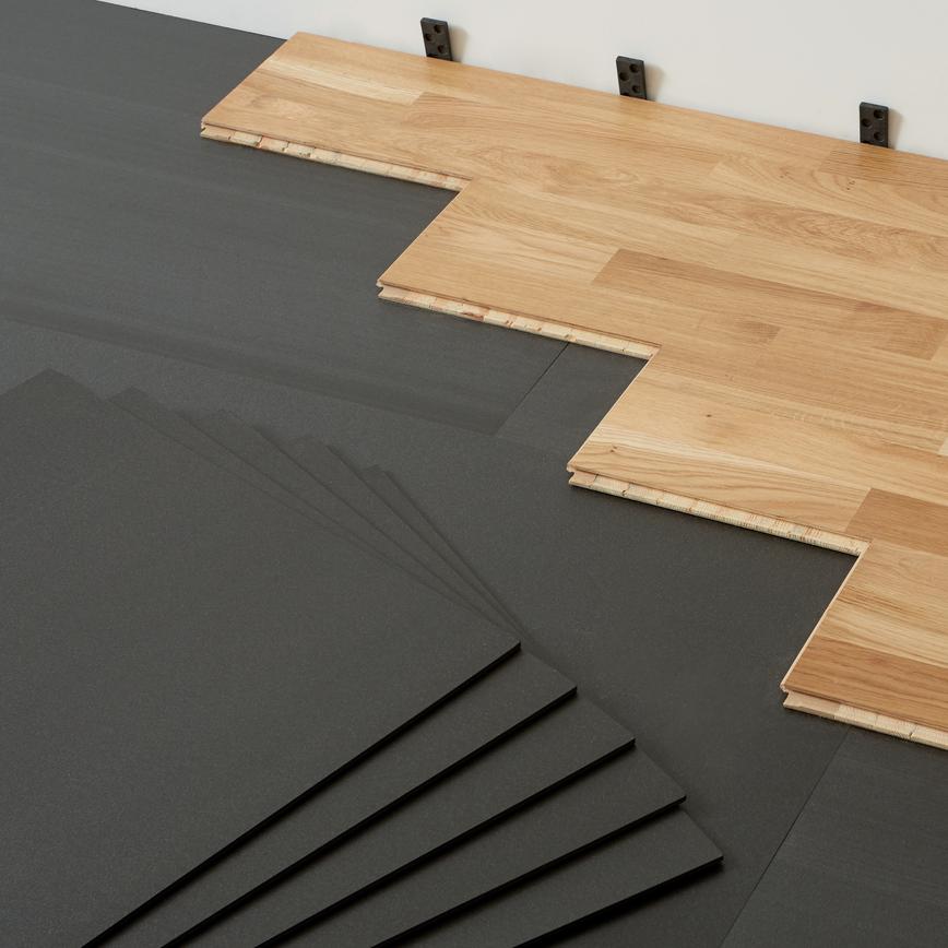 Howdens High Performance 5mm Rigid Extruded Polystyrene Foam Underlay 10.8sq/m