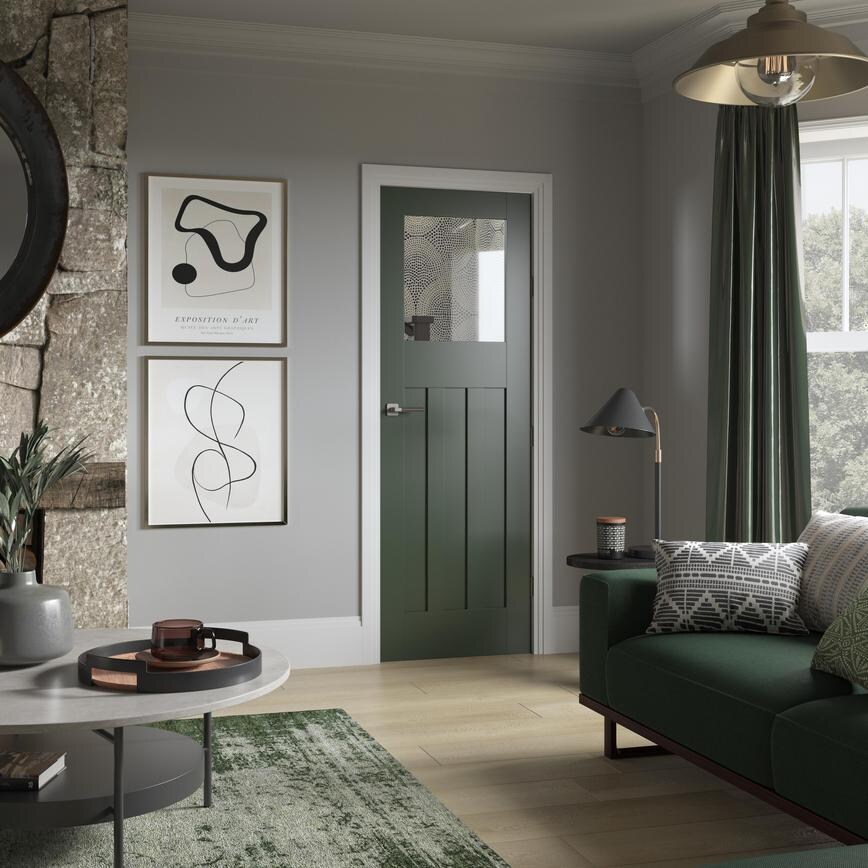 1930s glazed door
