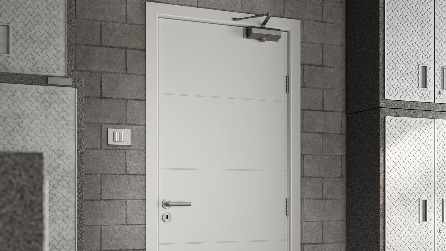 Metro Smooth Fire Door closed