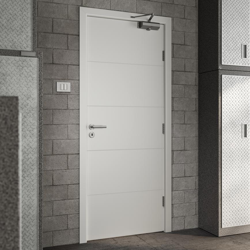 Metro Smooth Fire Door closed