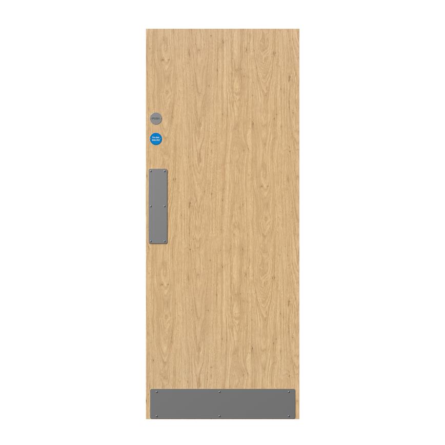 Howdens Llandow Oak Foil Flush Fire Door FD30