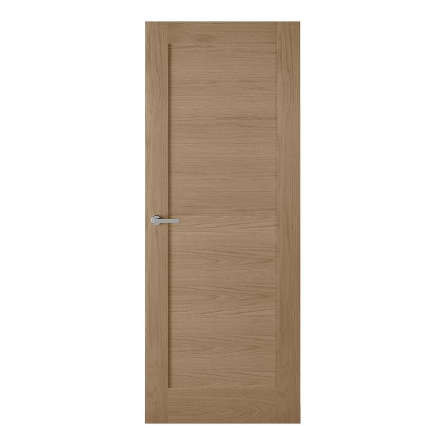 Howdens Shaker Oak 6'6" x 2'6" 1 Panel FD30 Fire Door