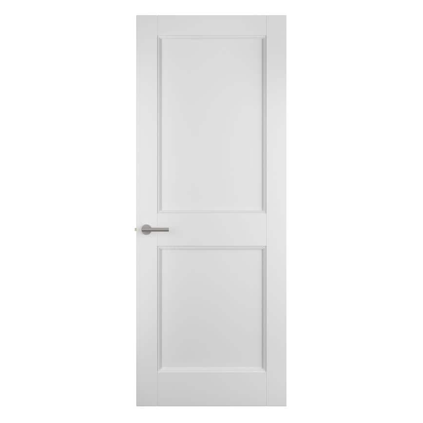 Howdens Elmbridge White Primed 2 Panel FD30 Fire Door