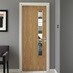 Oak Veneer 20g Glazed Door