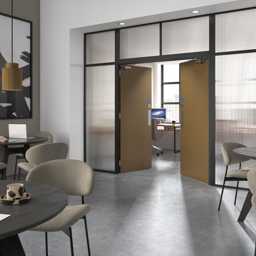 2ft6 Spey Primed Flush Fire Door FD30