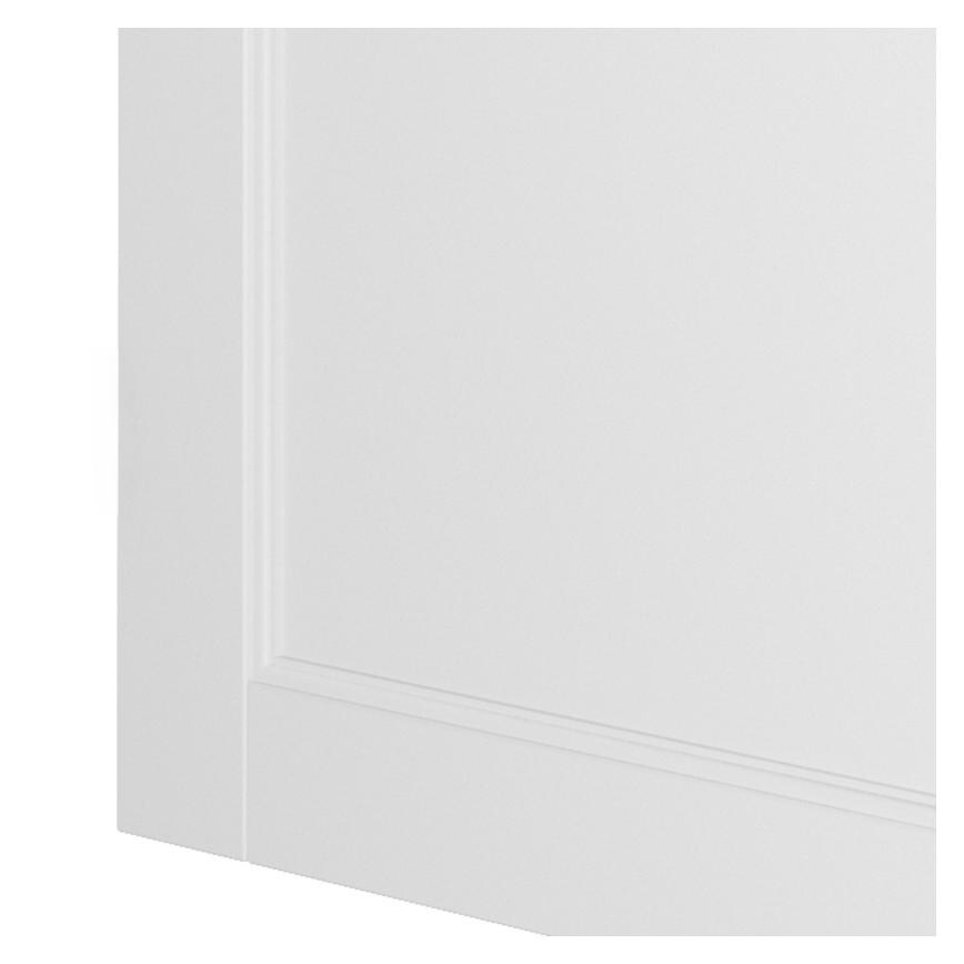 Primed Elmbridge Fire Door Cut Out Angle Close Up