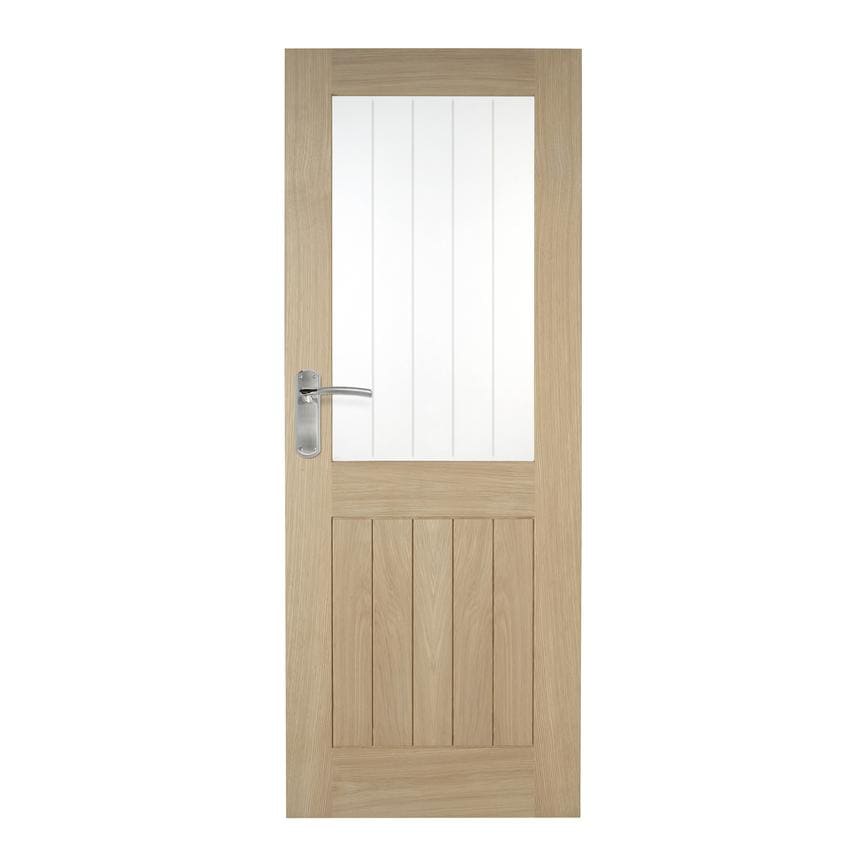 Howdens Holdenby Oak Glazed Door