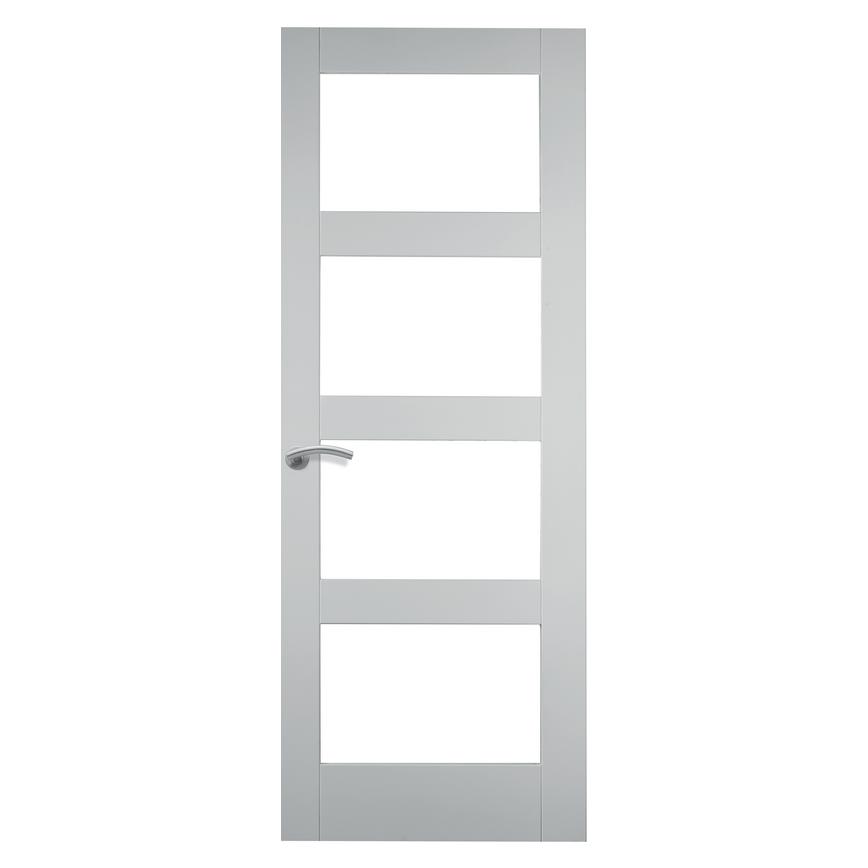 Howdens Shaker White Primed Glazed Door