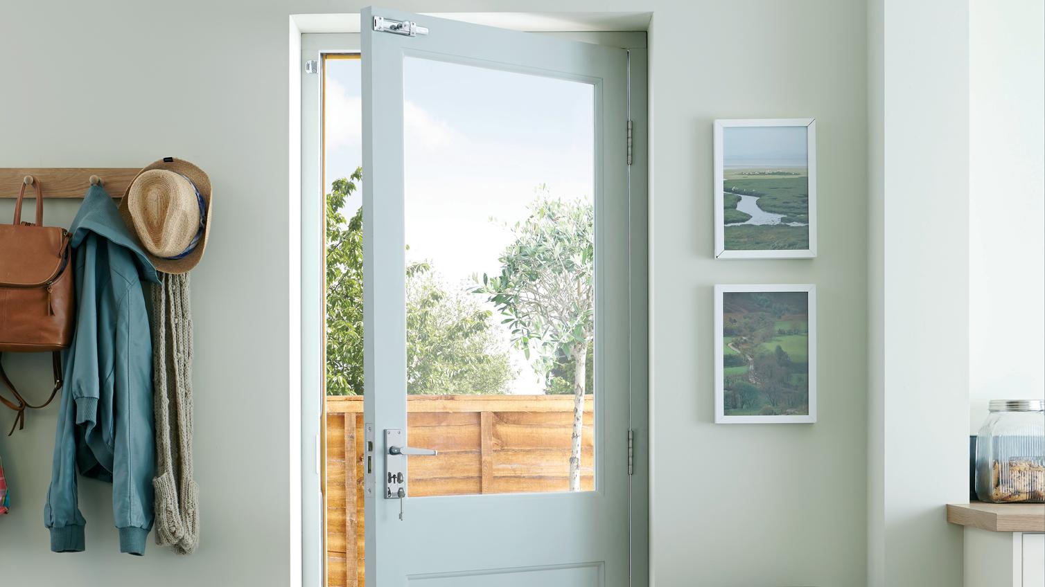 Softwood external door