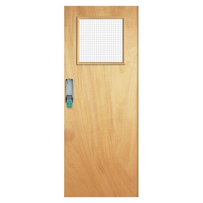 Howdens Dunsfold Flush External G/O Glazed Fire Door
