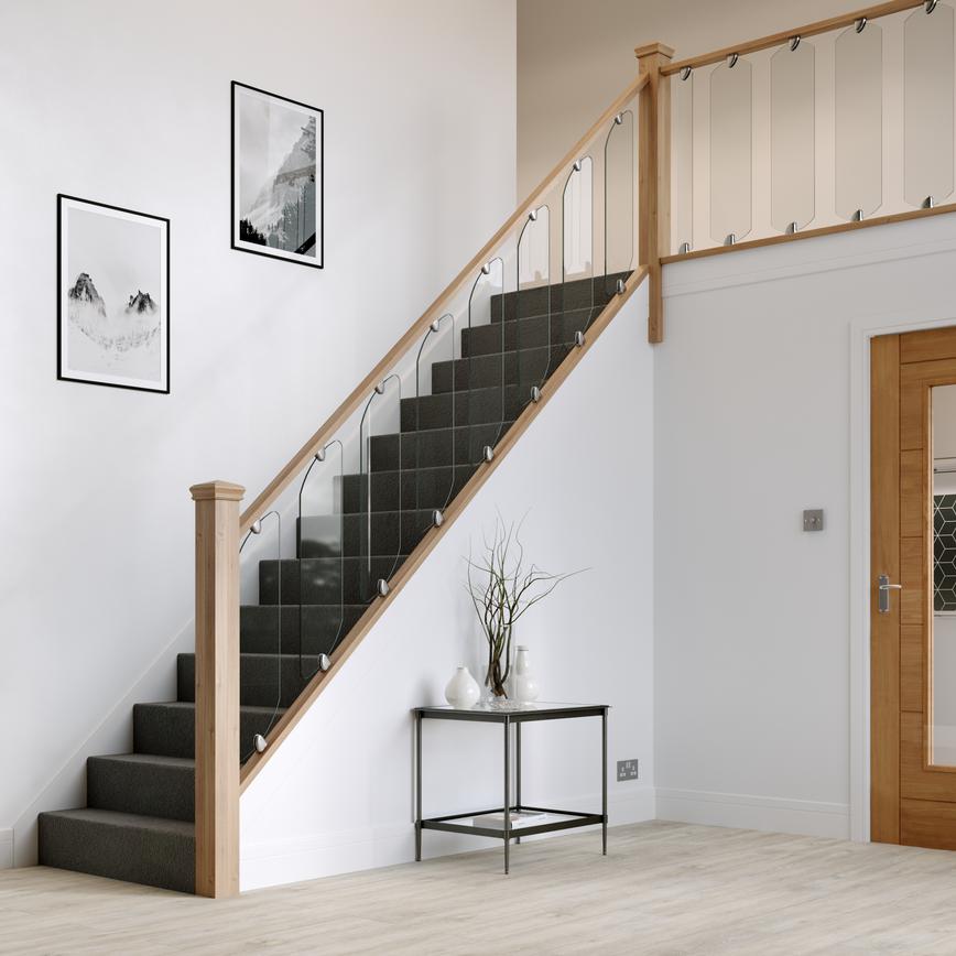 Glass staircase