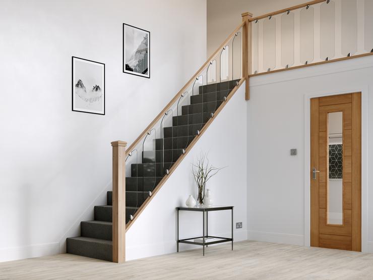 Glass staircase