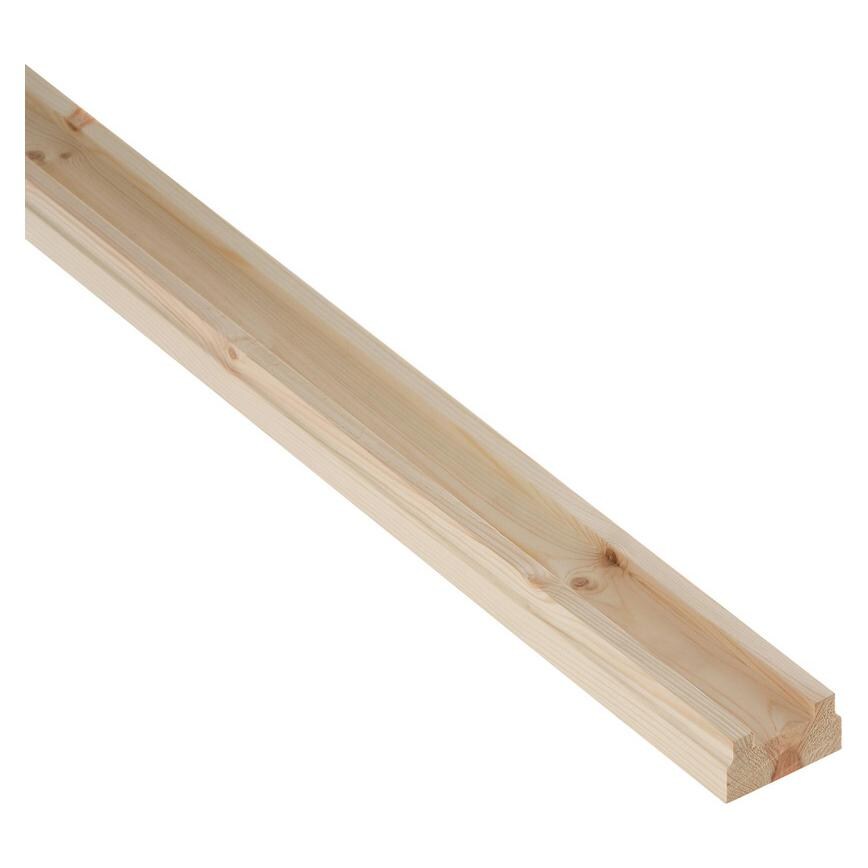 Howdens Softwood 32mm Groove 3.6m Stair Baserail