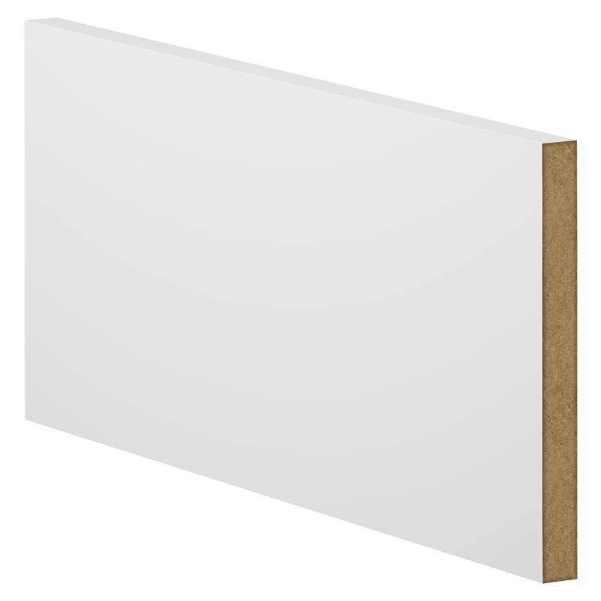 Howdens 4.2m x 152mm Square White MDF Skirting Board