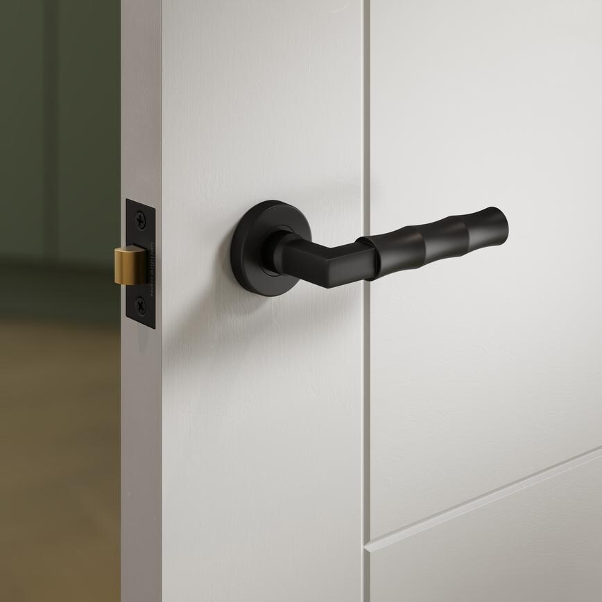 Bamboo Matt Black On Rose Kitchen Situational