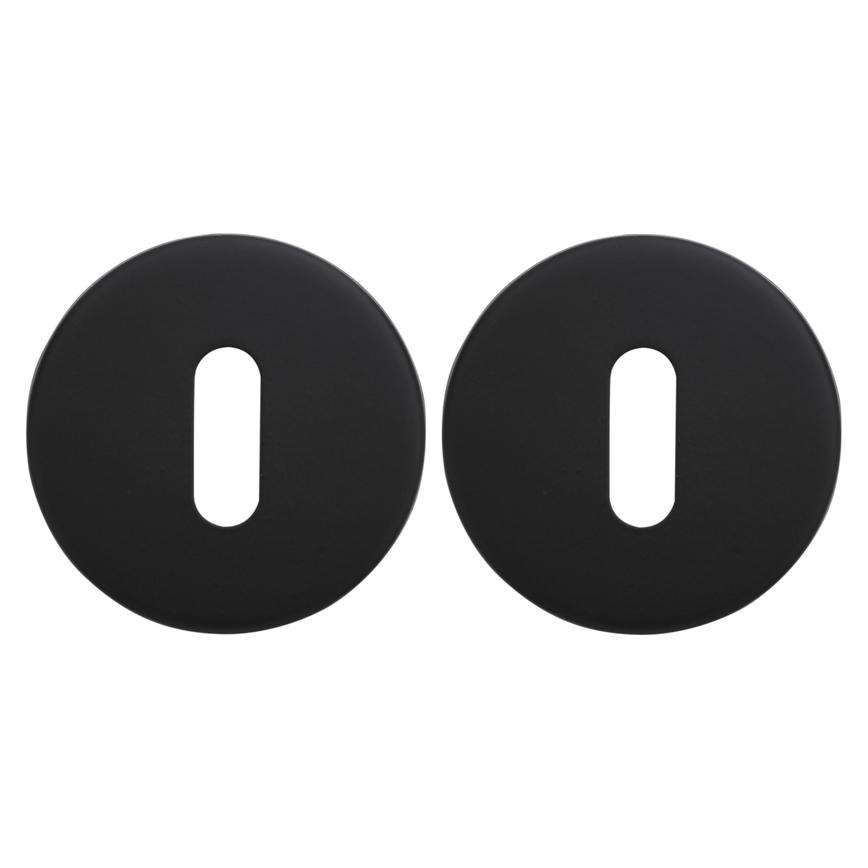 Matt Black Escutcheon Pair